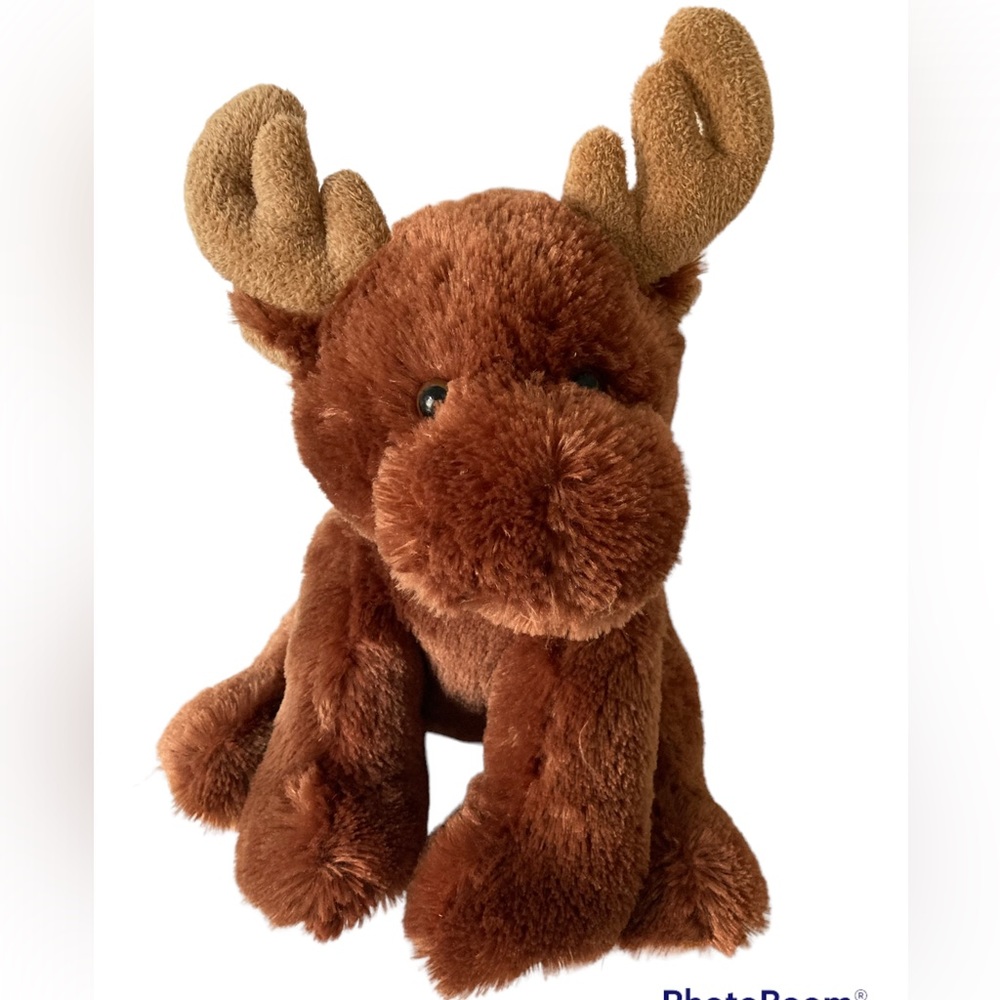 Aurora World Moose Sitting Stuffed Animal Plush Toy Brown 12".